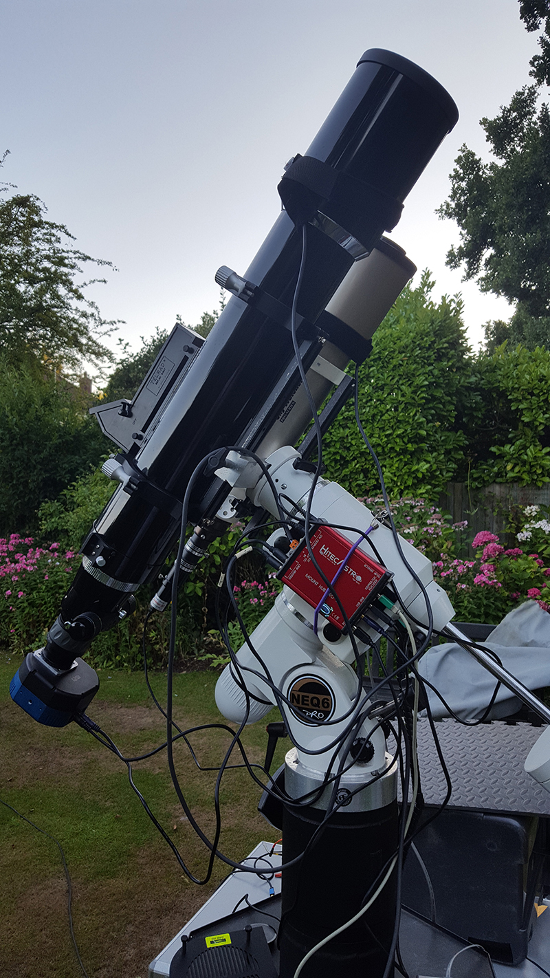 ED80 and 120 scopes in garden