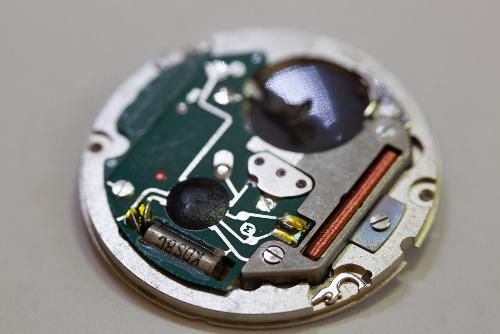 Wrist watch internals